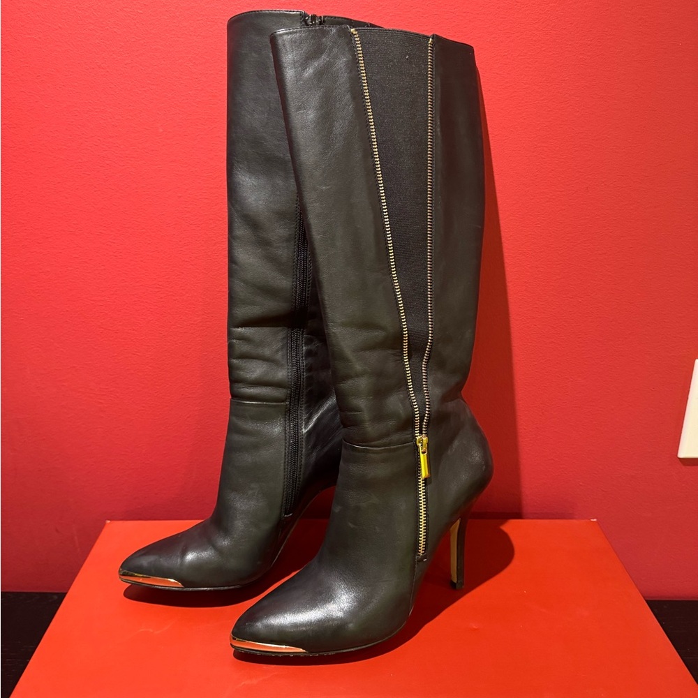 Saks Fifth Avenue Knee-High Leather Boots